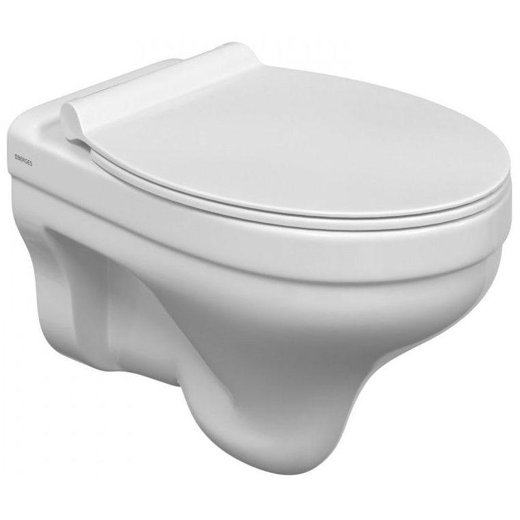 Унитаз подвесной Berges Albit S Rimless с тонким сиденьем, 082147