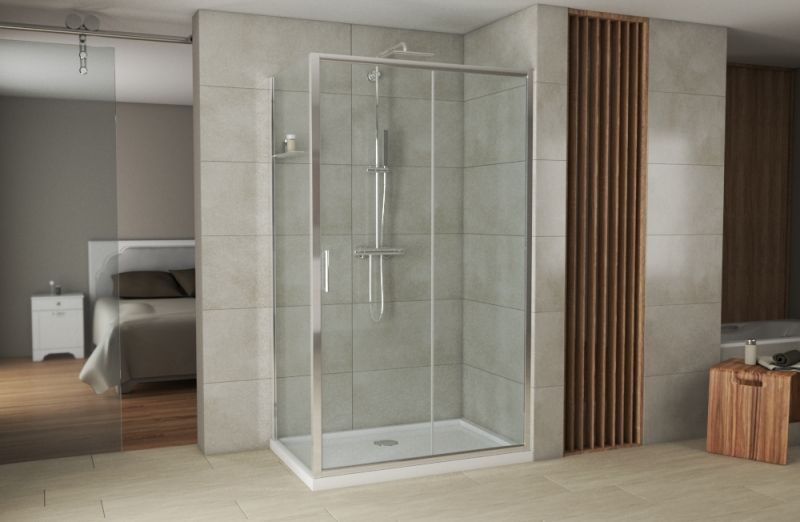 Душевое ограждение с поддоном Bravat Drop 120x80, BS120.3100A