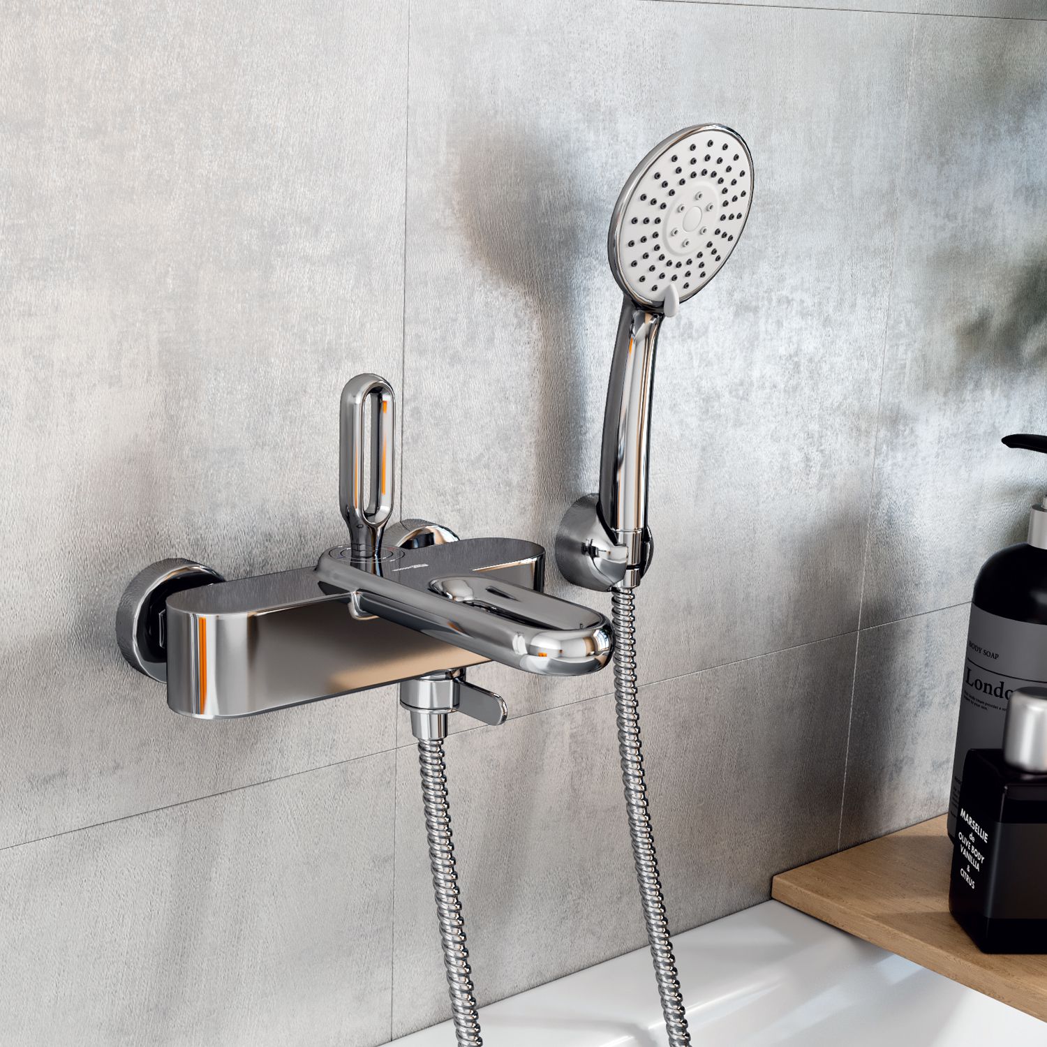 Смеситель для ванны с коротким изливом WasserKRAFT Kammel, 1801