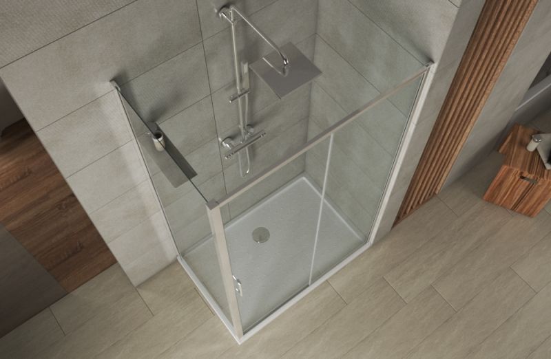 Душевое ограждение с поддоном Bravat Drop 120x80, BS120.3100A