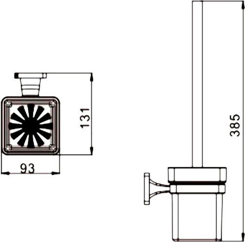 Ерш для унитаза Rose, RG1500H