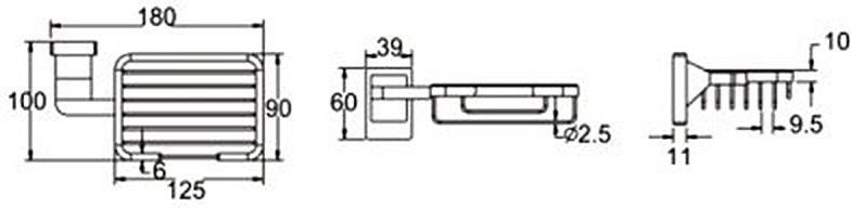 Мыльница металлическая Rose, RG1604H