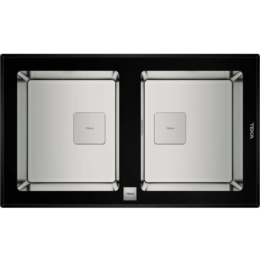 Кухонная мойка Teka DIAMOND RS15 2B 86 BLACK (с клапаном-автоматом), 115030017