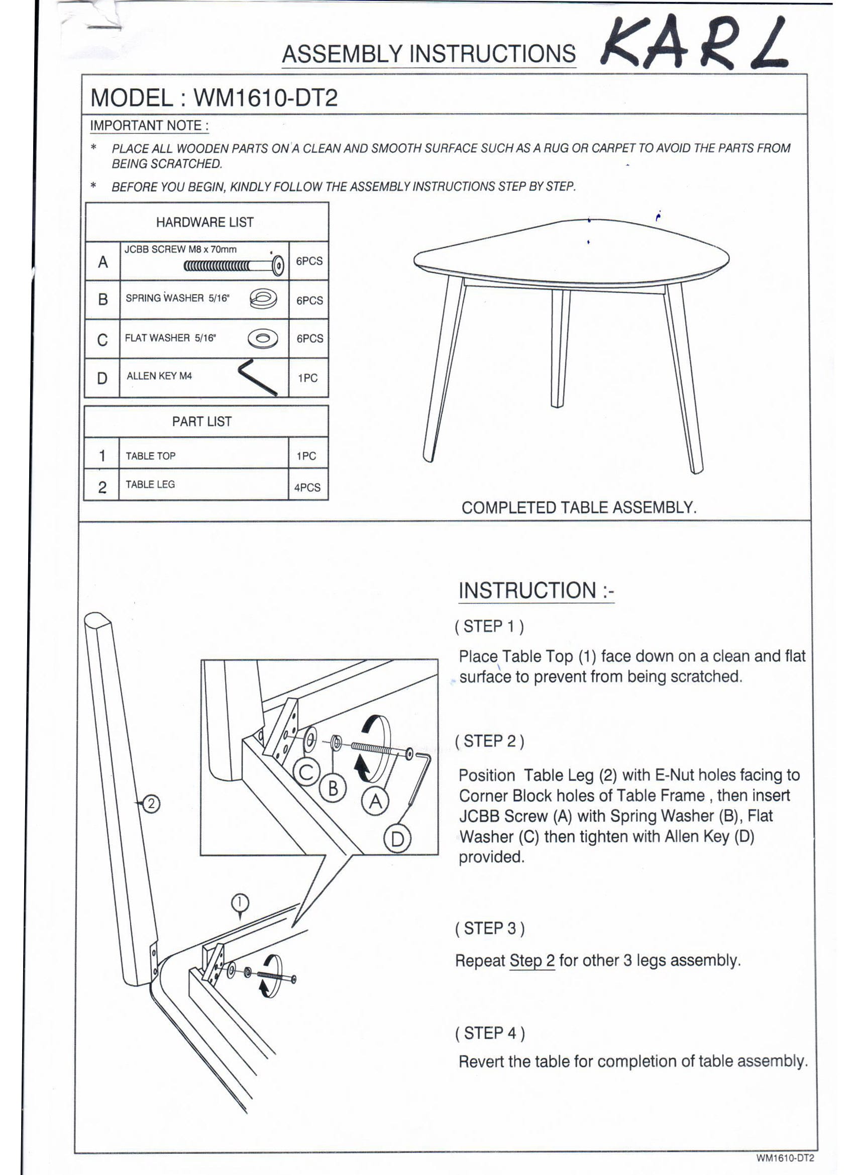 Стол обеденный Signal Karl дуб, KARLD90