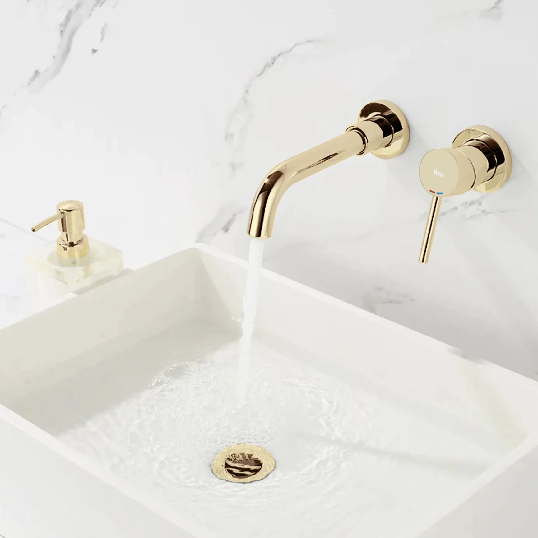 Смеситель встраиваемый Rea Lungo Long Gold, REA-B0370