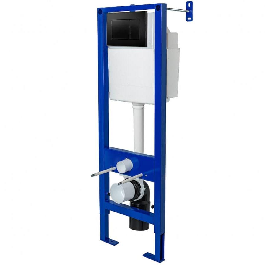 Инсталляция Berges Atom 410 кнопка черная Soft Touch, 040332