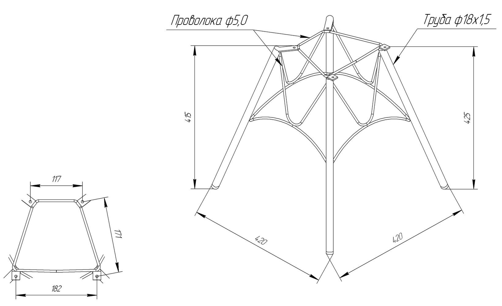 Каркас стула Sheffilton SHT-S100 хром лак, 148295