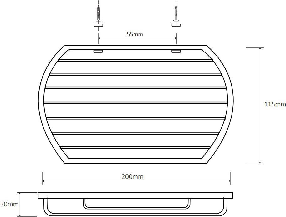 Овальная мыльница Bemeta Cytro, 102308112