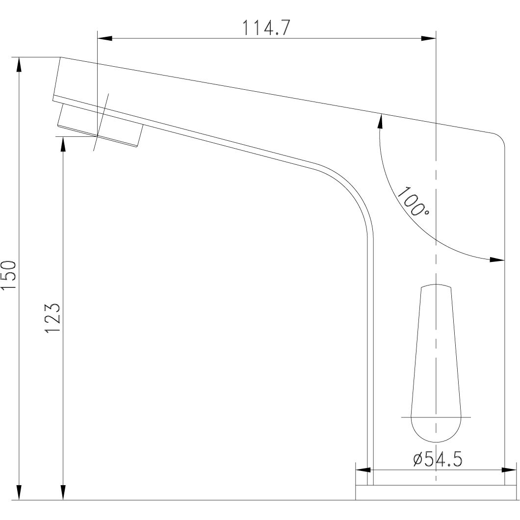Смеситель для умывальника сенсорный Lemark Project, LM4655CE