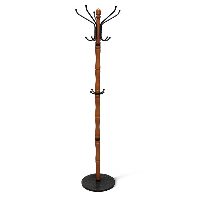 Вешалка Sheffilton SHT-CR12 светлый орех/черный/мрамор, 920129