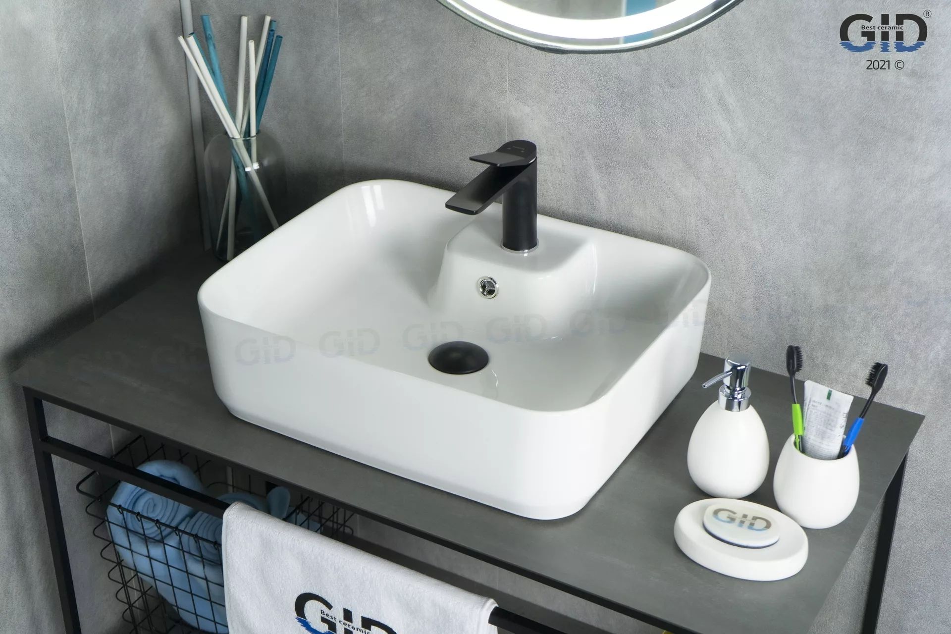 Умывальник Gid N9445 52x41.5, 51155