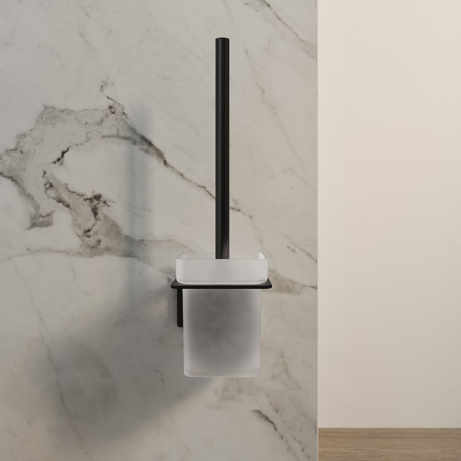 Ерш, матовое стекло, сплав металлов, черный, Iddis Slide, SLIBSG0i47