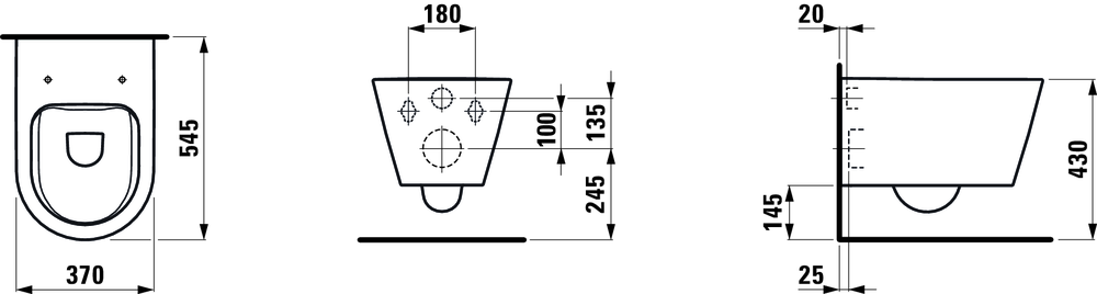 Подвесной унитаз Laufen Kartell Rimless, 8.2033.6.000.000.1