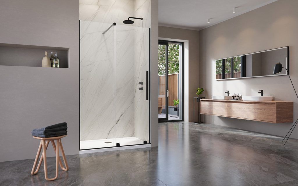 Двери в нишу Radaway Furo DWJ Black