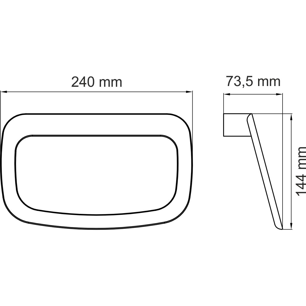 Держатель полотенец WasserKRAFT Aisch, K-5960