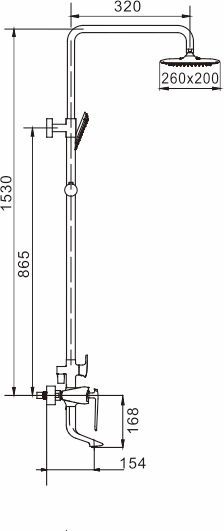 Душевая система Rose, R1336F