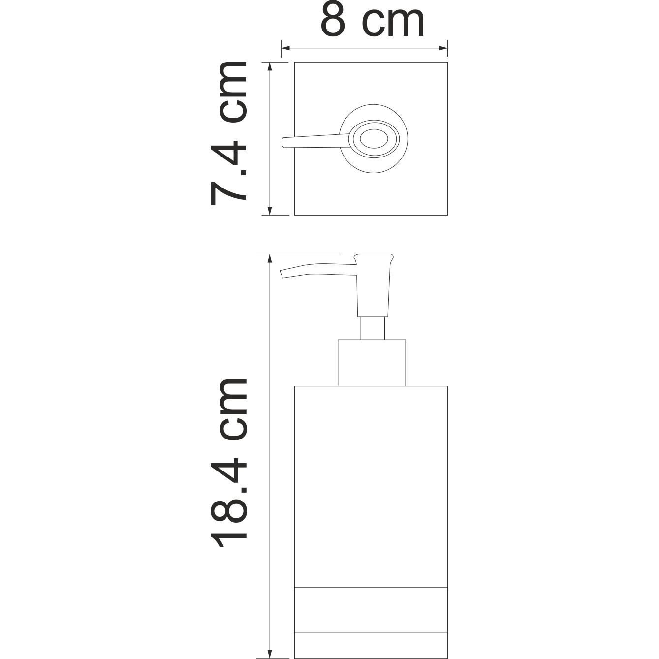 Дозатор для жидкого мыла WasserKRAFT Inn, K-4399