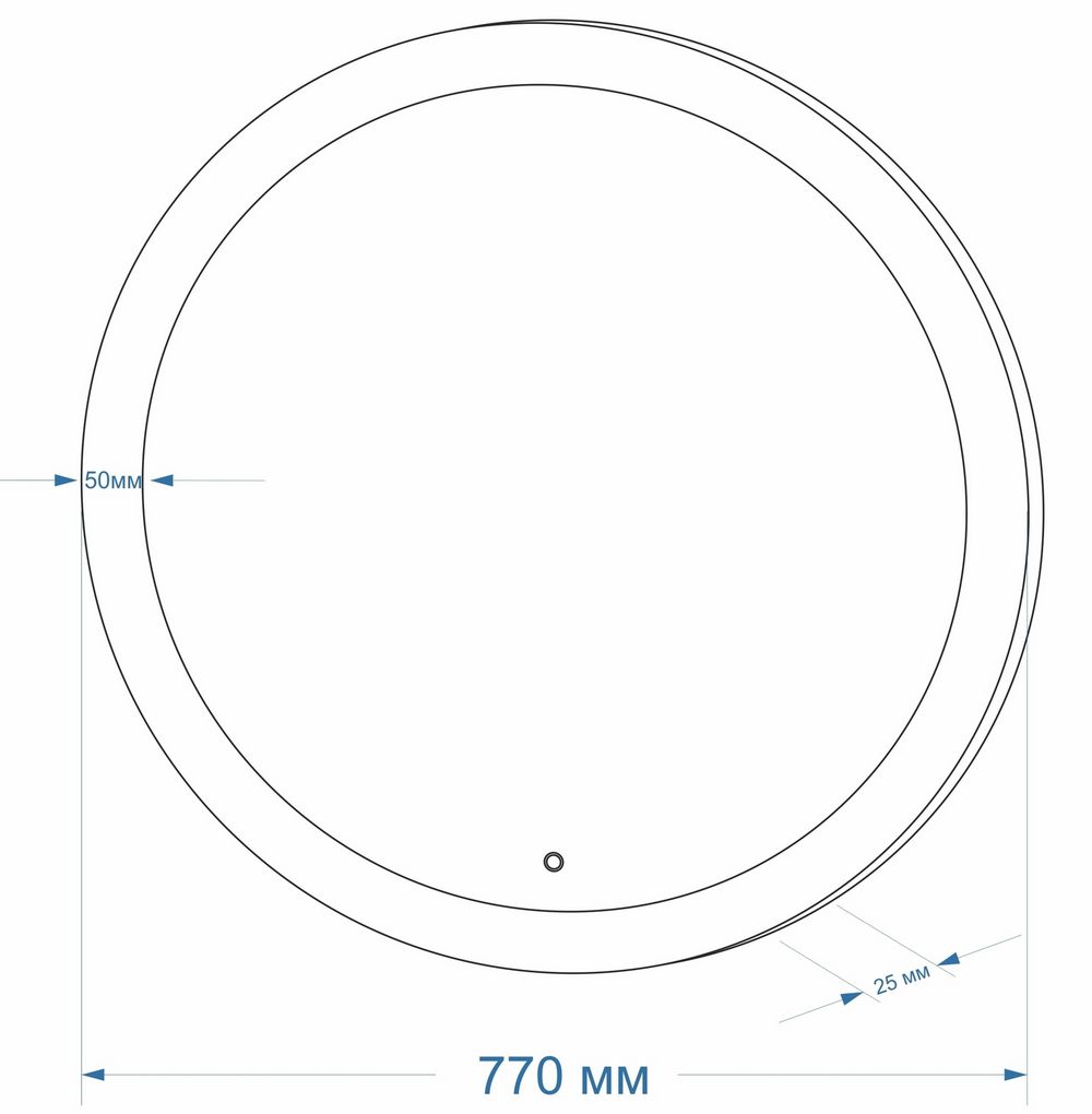 Зеркало Континент Rinaldi LED 70x70