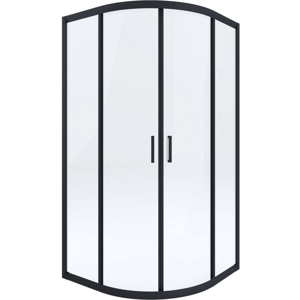 Кабина полукруглая Deante Funkia, черный профиль