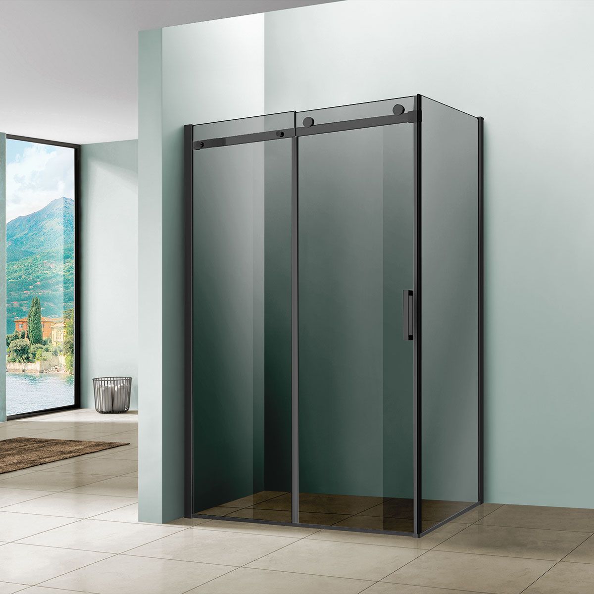 Душевой уголок Vincea Como 120x90, VSR-1C9012CGB