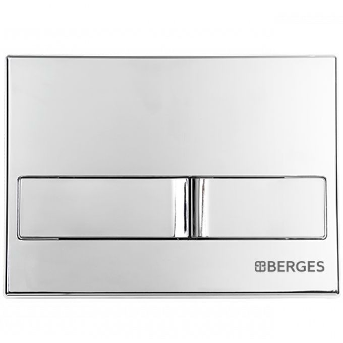 Комплект Berges Novum, кнопка L3 хром глянец, унитаз Ego Rimless, сиденье Toma, 043231