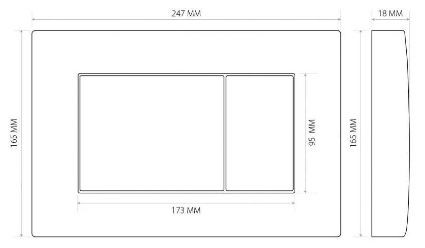 Инсталляция Berges Atom 410 кнопка белая, 040333