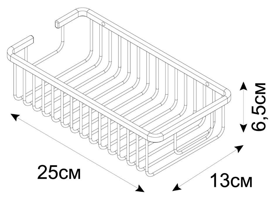 Полка прямоугольная одноэтажная Fixsen Hotel, FX-31050