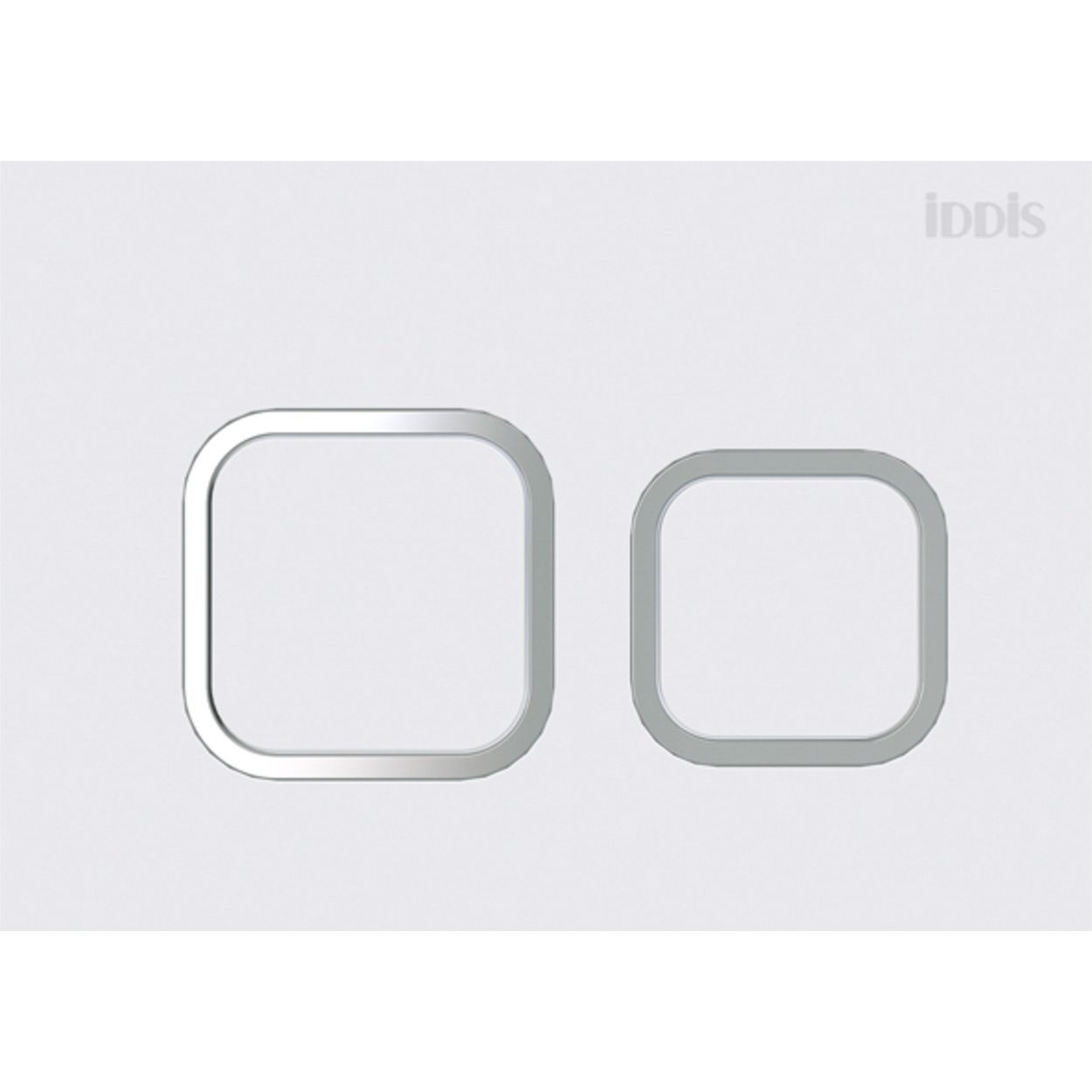 Клавиша смыва, универсальная, матовый белый, Iddis Unifix 040, UNI40MWi77