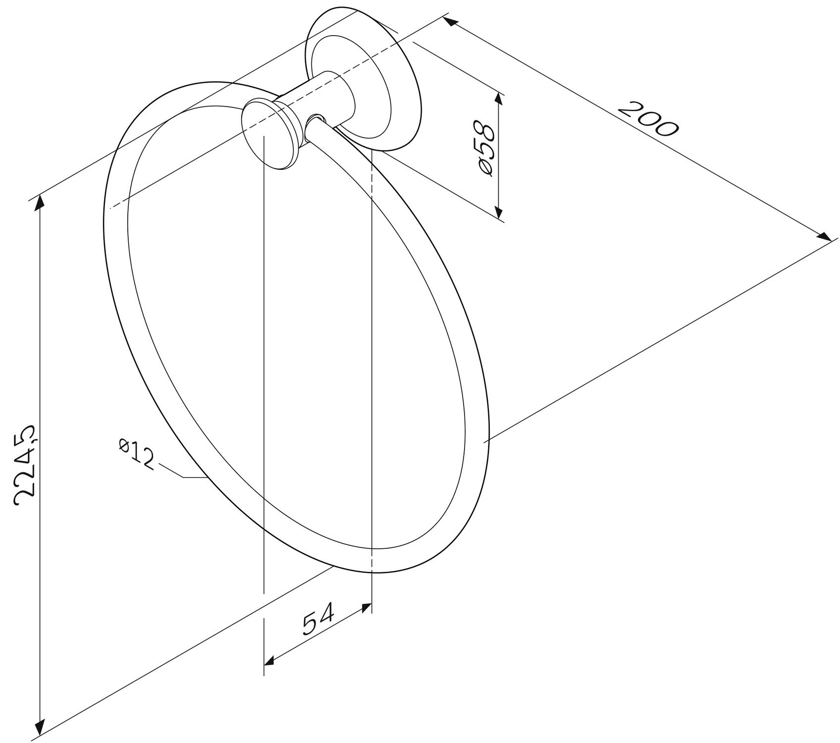 Кольцо для полотенец AM.PM Like, A8034400