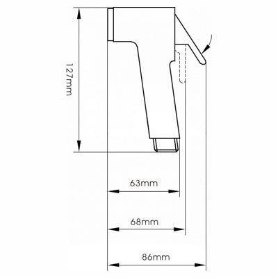 Лейка гигиеническая Ledeme M32