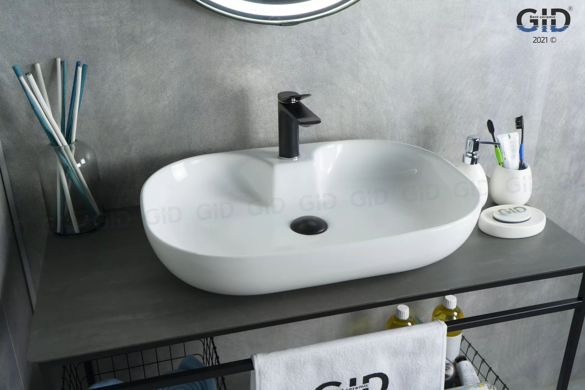 Умывальник Gid N9446B 61x42, 51156