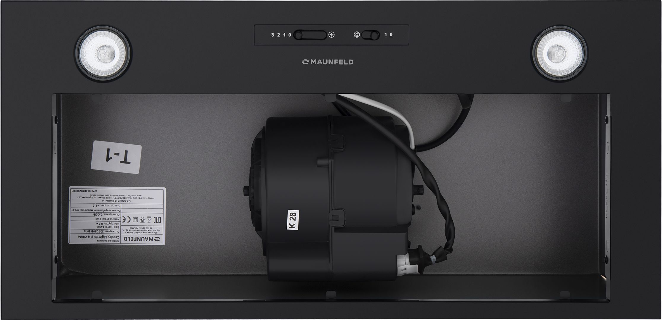 Кухонная вытяжка Maunfeld Crosby Light C 60 черный