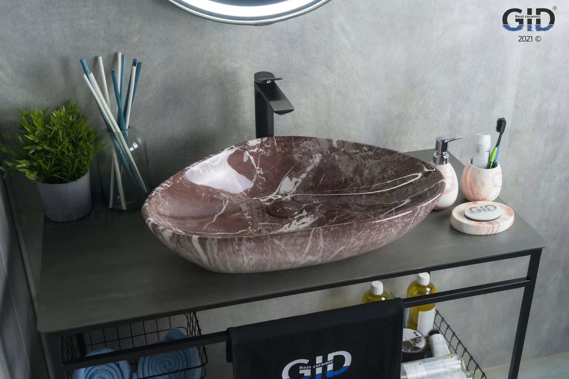 Умывальник Gid MNC208 59x39, 54429