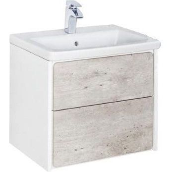 Модуль для раковины Roca Ronda 60/70/80 бетон/белый глянец