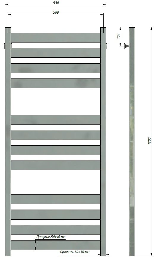 Полотенцесушитель Stinox Sanremo Luxe 50x120