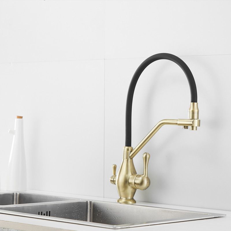 Смеситель для кухни с гибким изливом под фильтр Rose, R858Q