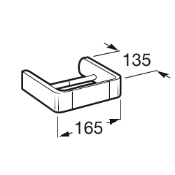 Держатель для туалетной бумаги без крышки Roca Select, A816307001
