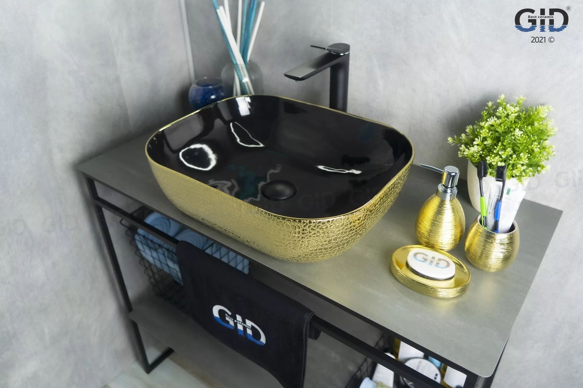 Умывальник Gid D1302H022 50x40, 53307