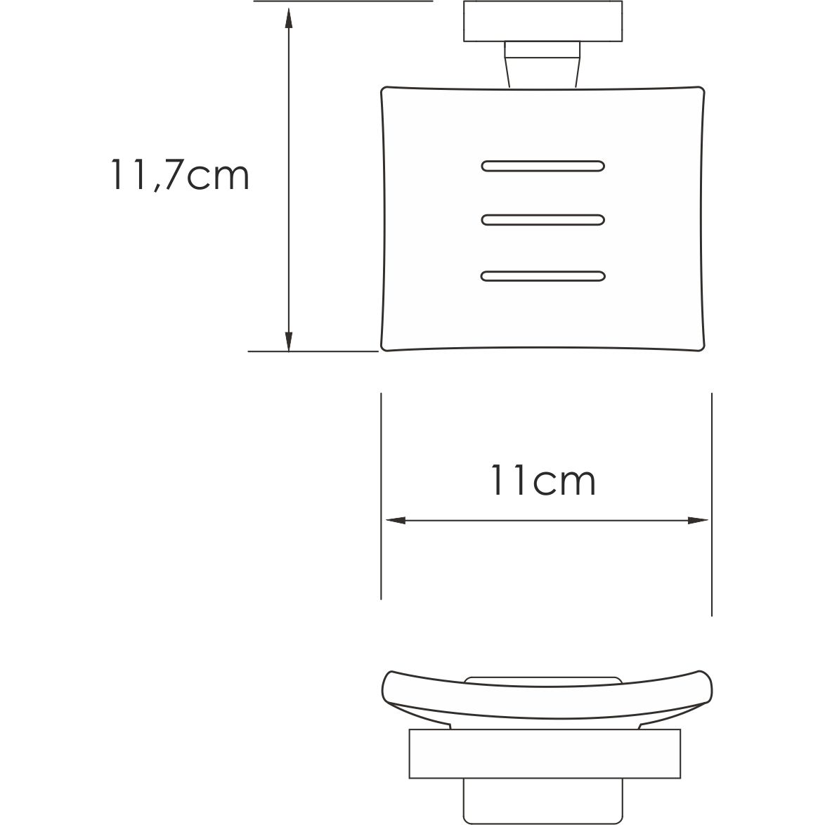 Мыльница WasserKRAFT Dill, K-3929