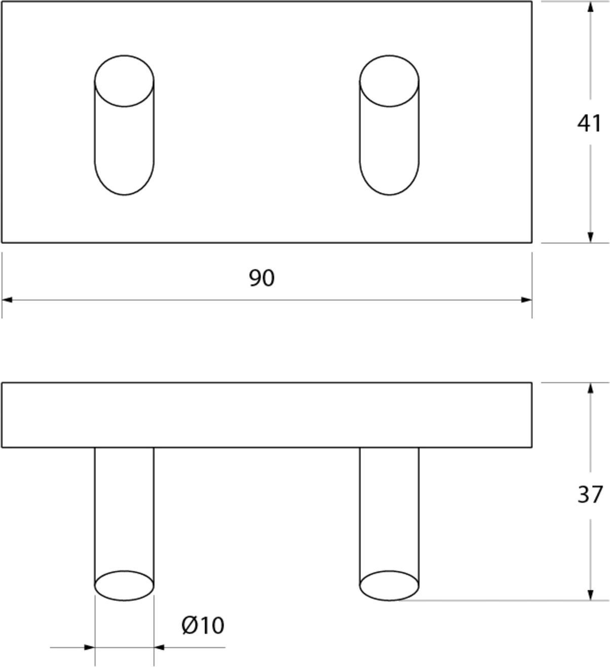 Крючок двойной, латунь, Iddis Edifice, EDISB20i41