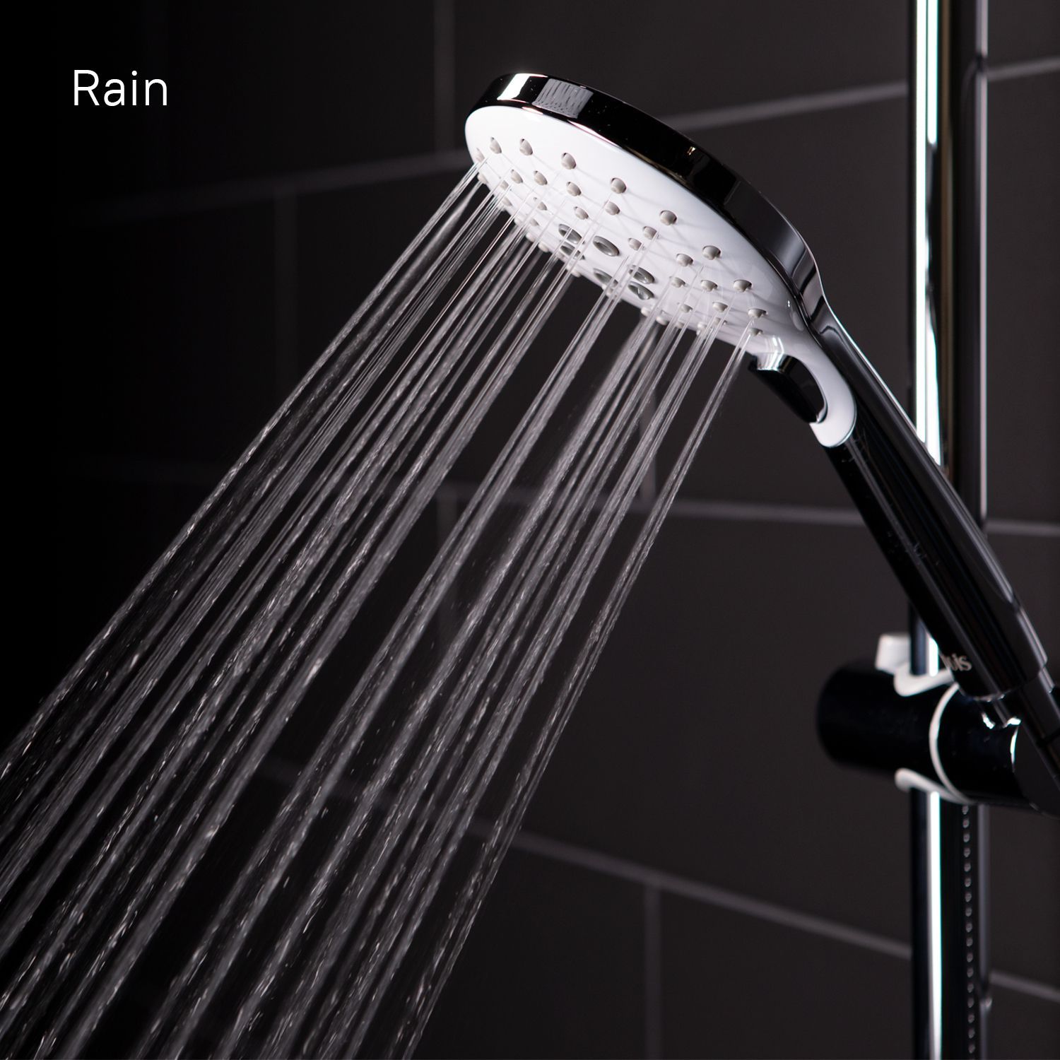 Душевой гарнитур с верхней лейкой, белый, Iddis Ray, RAYSW3Fi76