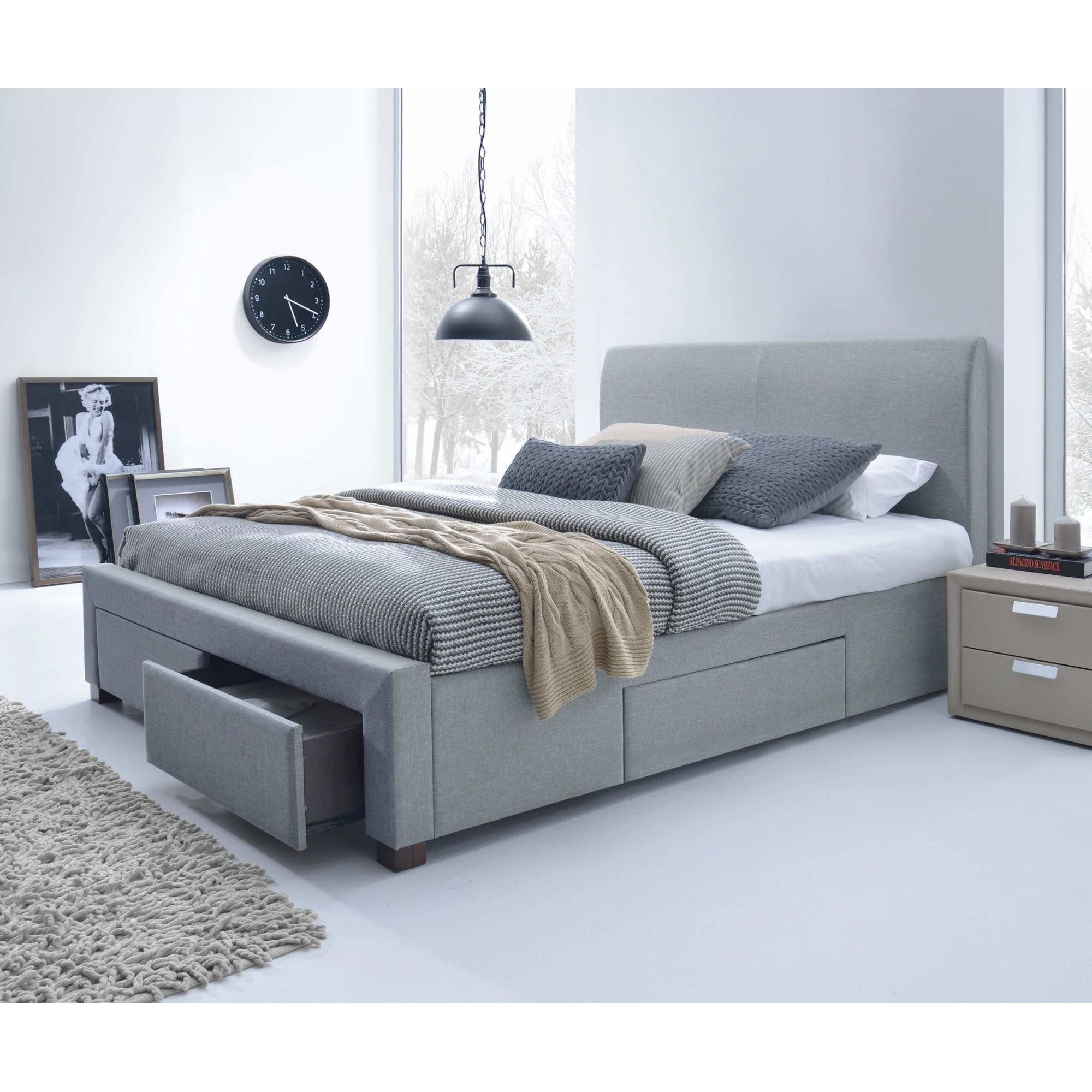 Кровать Halmar Modena серый 160/200, V-CH-MODENA_160-LOZ