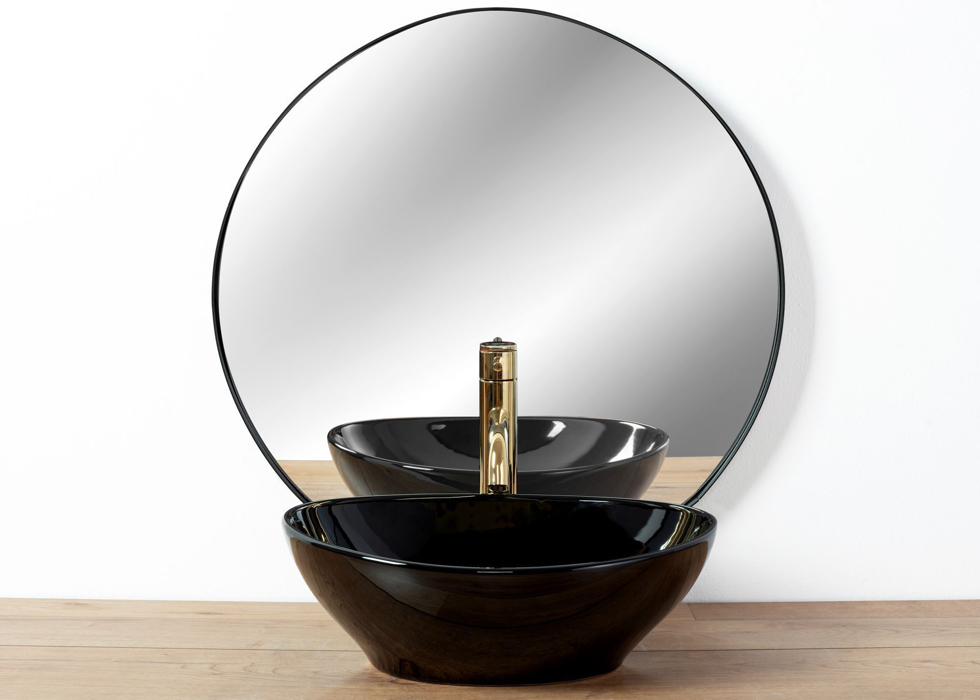 Умывальник Rea Sofia Black 41x34.5, REA-U0154