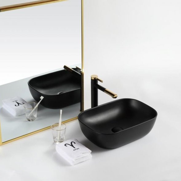 Раковина керамическая накладная Belbagno 50x40, BB1302-H301