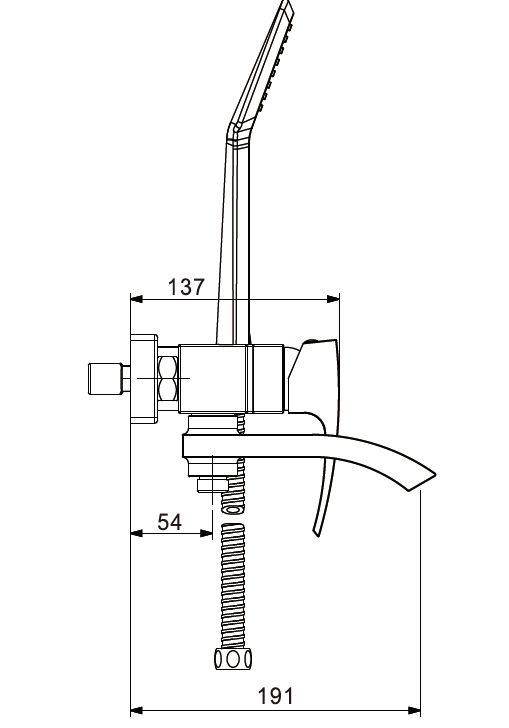 Смеситель для ванны Gappo G3207-8