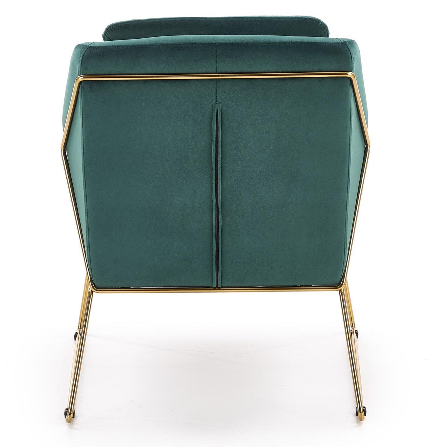 Кресло Halmar Soft 3 темно-зеленый/золотой, V-CH-SOFT_3-FOT-C.ZIELONY