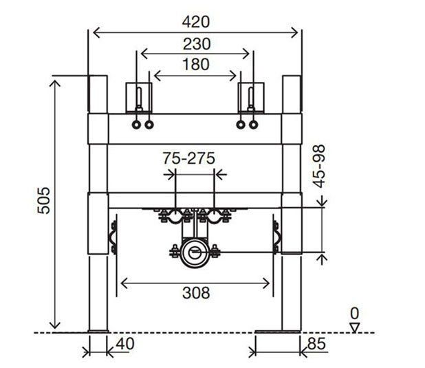 Инсталляционная система для биде OLI Easy, 8908