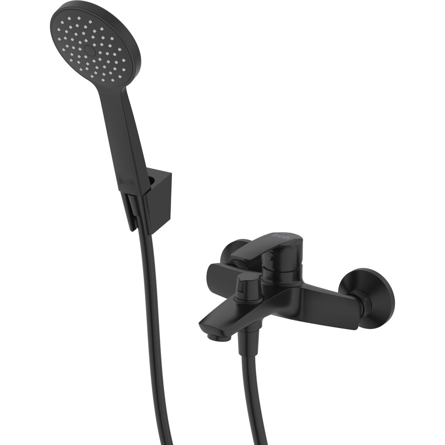 Смеситель для ванны, черный, Iddis Ray, RAYBL02i02