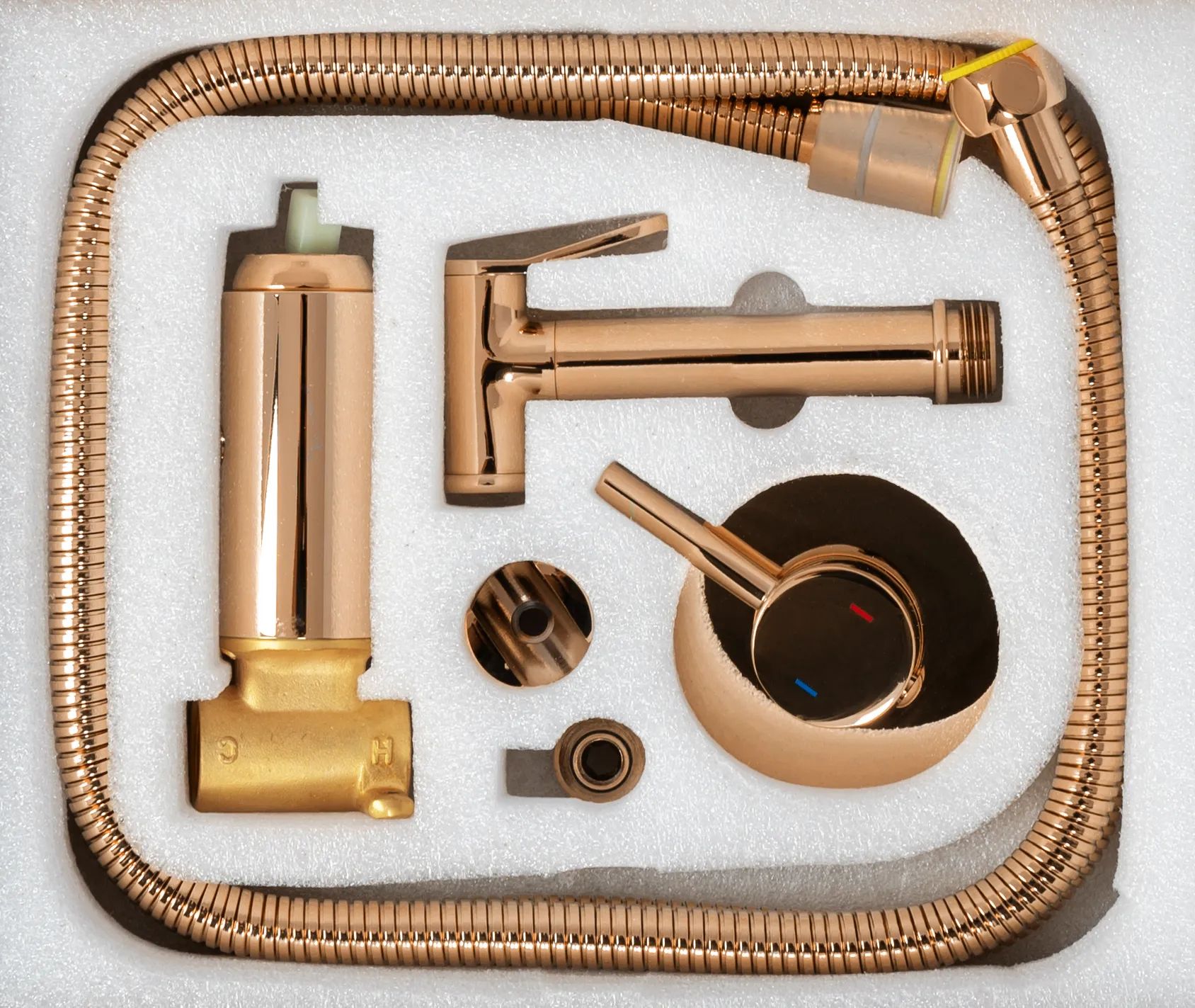 Смеситель для биде Rea Lungo Loop Rose Gold, REA-B6523