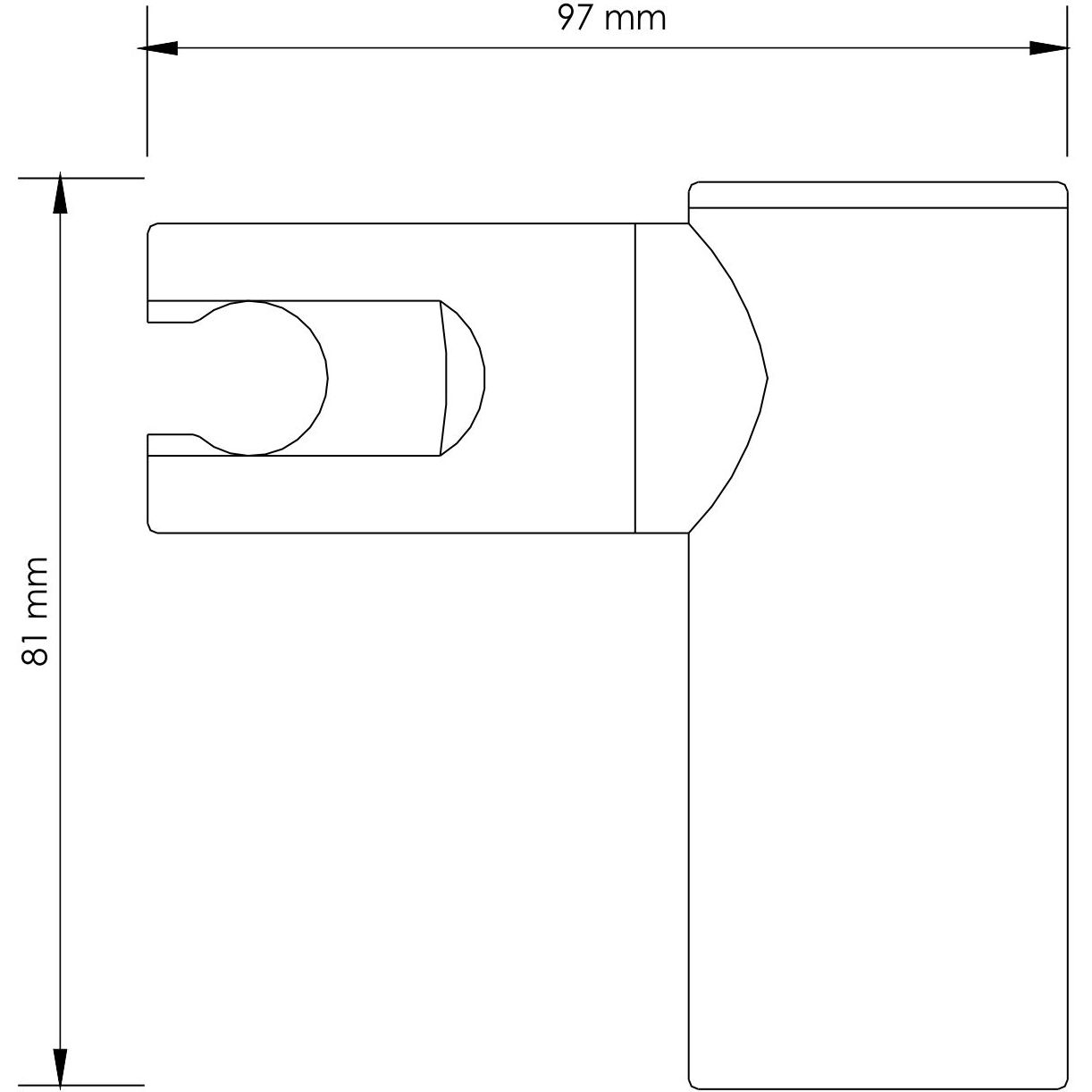 Настенный держатель лейки WasserKRAFT, A008